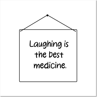 Laughter's Healing Touch: Minimalist Quote Art Posters and Art